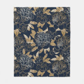 Blumenästhesie Fleecedecke (Vorderseite)