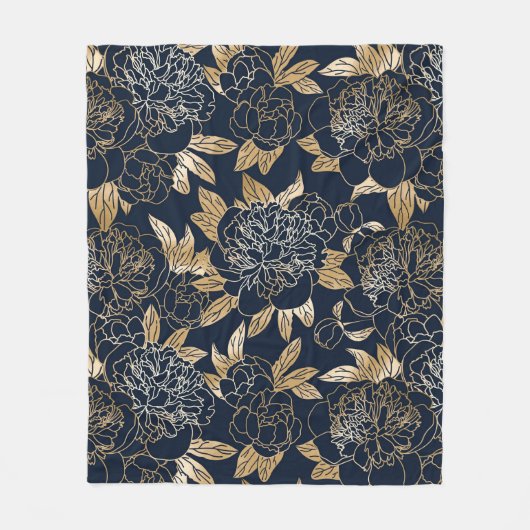 Blumenästhesie Fleecedecke (Vorderseite)