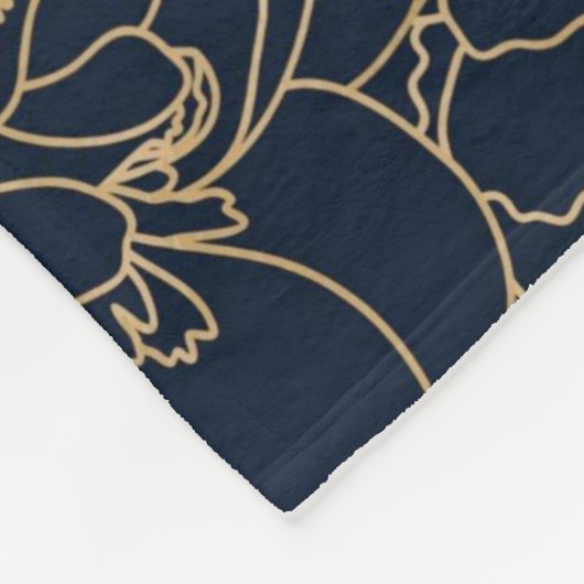 Blumenästhesie Fleecedecke (Ecke)