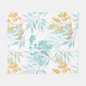 Blumenästhesie Fleecedecke (Vorderseite (Horizontal))