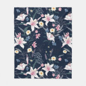 Blumenästhesie Fleecedecke (Vorderseite)