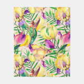 Blumenästhesie Fleecedecke (Vorderseite)