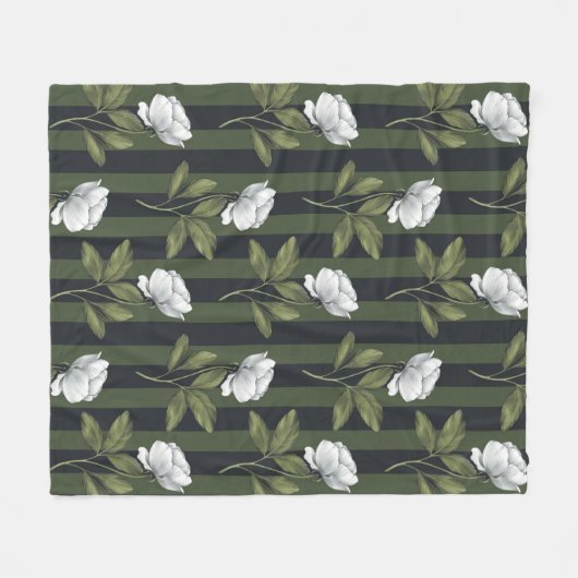 Blumenästhesie Fleecedecke (Vorderseite (Horizontal))