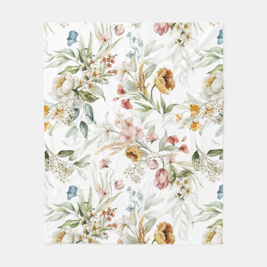 Blumenästhesie Fleecedecke (Vorderseite)