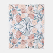 Blumenästhesie Fleecedecke (Vorderseite)