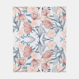 Blumenästhesie Fleecedecke