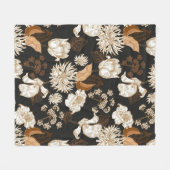 Blumenästhesie Fleecedecke (Vorderseite (Horizontal))