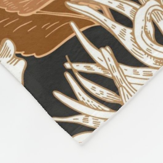 Blumenästhesie Fleecedecke (Ecke)