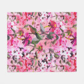 Blumenästhesie Fleecedecke (Vorderseite (Horizontal))
