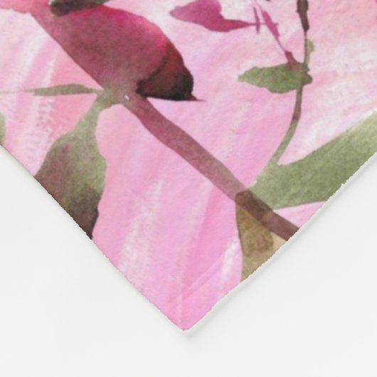 Blumenästhesie Fleecedecke (Ecke)