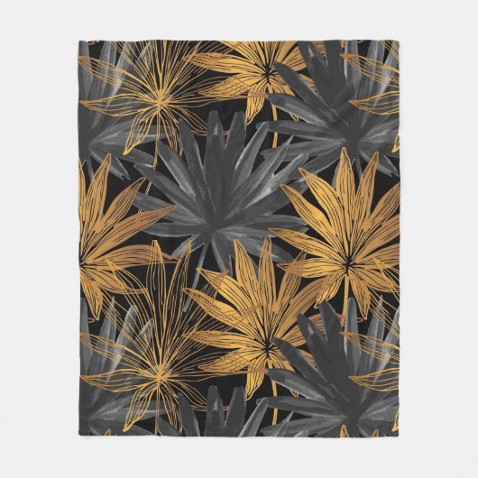 Blumenästhesie Fleecedecke (Vorderseite)