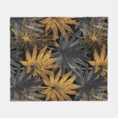 Blumenästhesie Fleecedecke (Vorderseite (Horizontal))