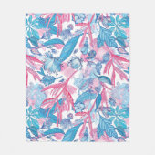 Blumenästhesie Fleecedecke (Vorderseite)