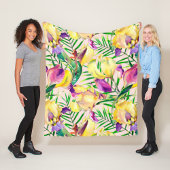 Blumenästhesie Fleecedecke