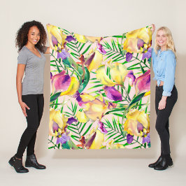 Blumenästhesie Fleecedecke