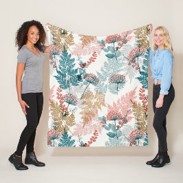 Blumenästhesie Fleecedecke