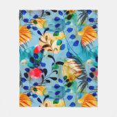 Blumenästhesie Fleecedecke (Vorderseite)