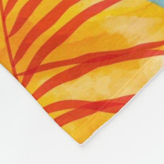 Blumenästhesie Fleecedecke (Ecke)