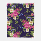 Blumenästhesie Fleecedecke (Vorderseite)