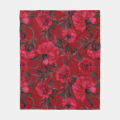 Blumenästhesie Fleecedecke (Vorderseite)