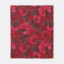 Blumenästhesie Fleecedecke