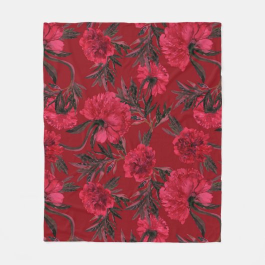 Blumenästhesie Fleecedecke (Vorderseite)