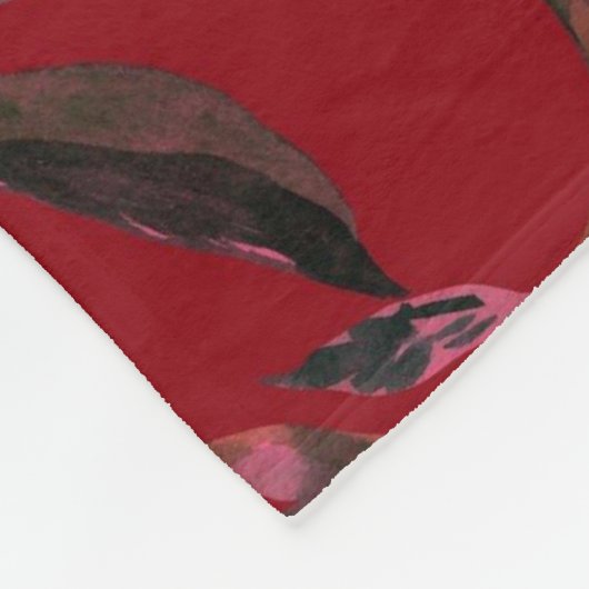 Blumenästhesie Fleecedecke (Ecke)