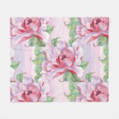 Blumenästhesie Fleecedecke (Vorderseite (Horizontal))