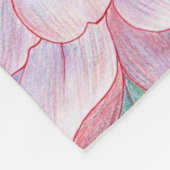 Blumenästhesie Fleecedecke (Ecke)