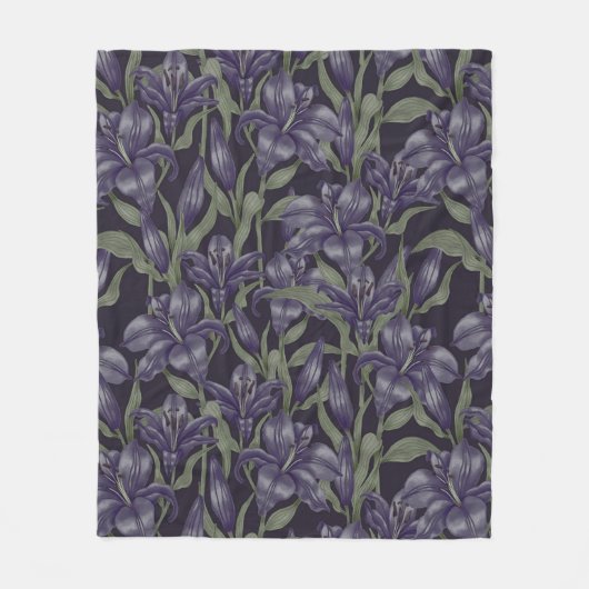 Blumenästhesie Fleecedecke (Vorderseite)