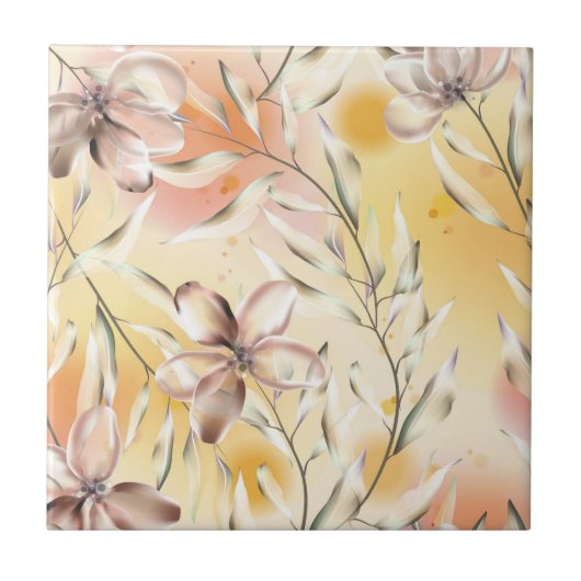 Blumenästhesie Fliese (Vorderseite)