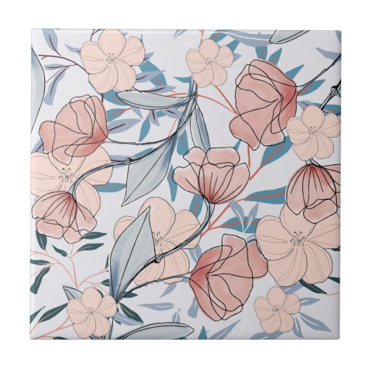 Blumenästhesie Fliese (Vorderseite)