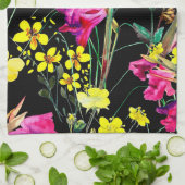 Blumenästhesie Geschirrtuch (Gefaltet)