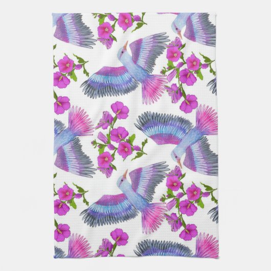 Blumenästhesie Geschirrtuch (Vertikal)