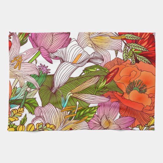 Blumenästhesie Geschirrtuch (Horizontal)