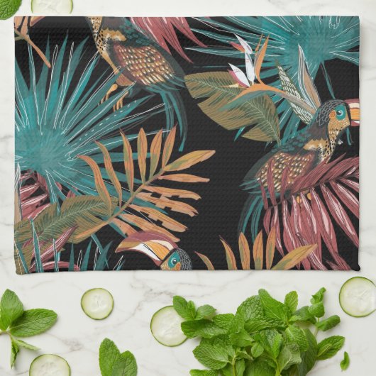 Blumenästhesie Geschirrtuch (Gefaltet)