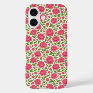 Blumenästhesie Lush Pink Peonies iPhone 16 Hülle