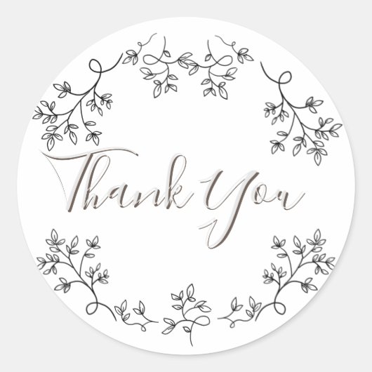 Blumenästhesie Runder Aufkleber (Vorderseite)