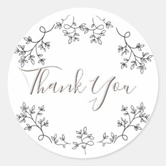 Blumenästhesie Runder Aufkleber