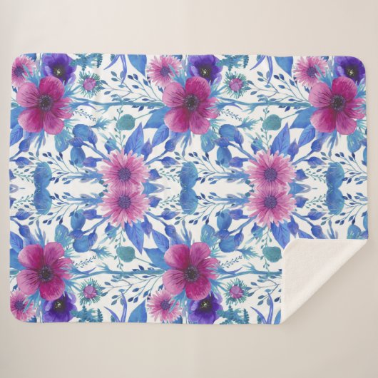 Blumenästhesie Sherpadecke (Vorderseite (Horizontal))