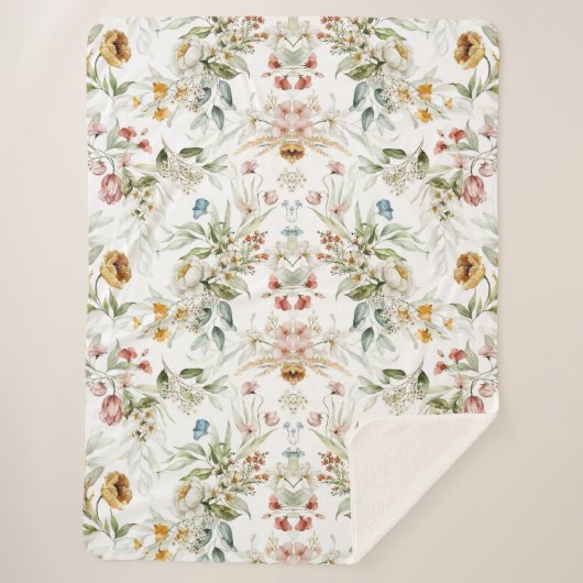 Blumenästhesie Sherpadecke (Vorderseite)