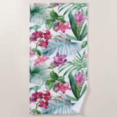 Blumenästhesie Strandtuch (Vorderseite)