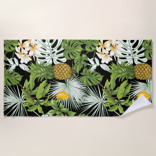 Blumenästhesie Strandtuch (Vorderseite)