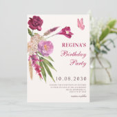 Blumenästhetik Einladung (Stehend Vorderseite)