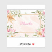 Blumenaufkleber Aufkleber (Blatt)