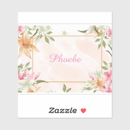 Blumenaufkleber Aufkleber (Blatt)