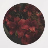 Blumenaufkleber Etiketten (Design 2)