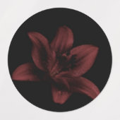 Blumenaufkleber Etiketten (Design 1)