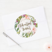 Blumenaufkleber für die Probe Runder Aufkleber (Umschlag)