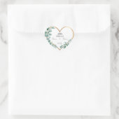 Blumenaufkleber in Form eines islamischen Herzens Herz-Aufkleber (Tasche)